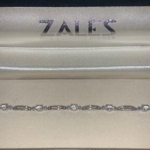 Sterling Silver Aquamarine Tennis Bracelet